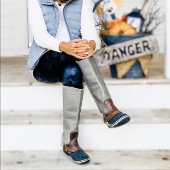 RARE! Gorgeous distressed Sorel leather riding boots. Waterproof. 7.5 - Picture 7 of 15